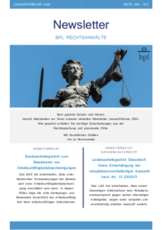 Newsletter Januar/Februar 2024