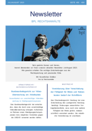 Newsletter Juli/August 2023