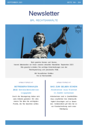 Newsletter 09/2021