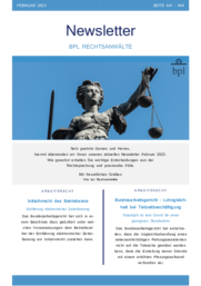 Newsletter Februar 2023