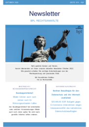 Newsletter 10/2022