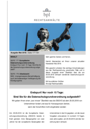 Newsletter 05/18