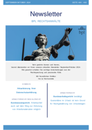Newsletter September/Oktober 2024