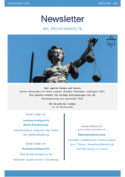 Newsletter Juli/August 2024