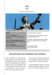 Newsletter 09/20