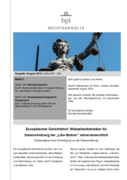 Newsletter 08/19