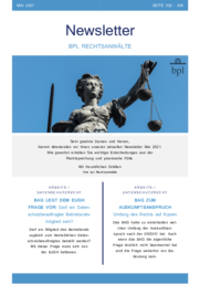 Newsletter 05/2021