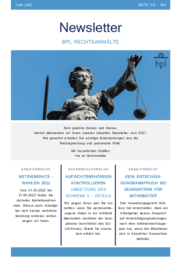 Newsletter 06/2021