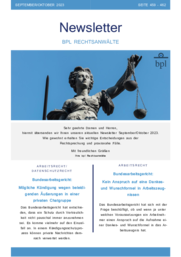 Newsletter September/Oktober 2023